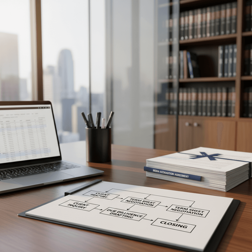 Legal pad with a pen sketching a flow diagram on a desk